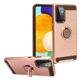 Funda Rose Gold Anillo Soporte Para Samsung Galaxy A72 4g...