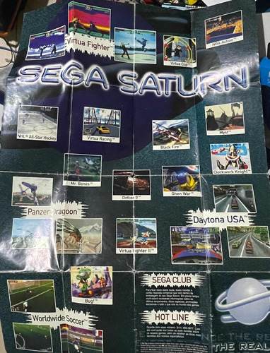 Sega Saturn - Pôster Virtua Fighter - Tec Toy