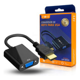 Cabo Conversor Adaptador Hdmi Para Vga