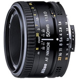 Lente Nikon Af Fx Nikkor 50 Mm F/1.8d Para Nikon Dslr, Ne...