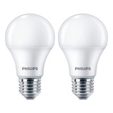 Combo X2 Lamparas Led Ecohome Philips 9w E27 6500k Blan Frio