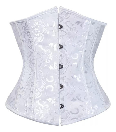 Corsé Corset Faja Victoriano Estampado Ajustable Cinturilla