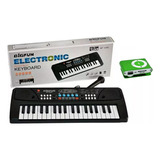 Organo Musical 37 Teclado Microfono Usb Mp3 New 6349 Bigshop Color Negro