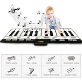 Teclado De Piano Musical Com Tapete Educacional Infantil E