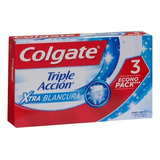 Pack Pasta Dental Colgate Triple Extra Blanco 3 Un 75 Ml