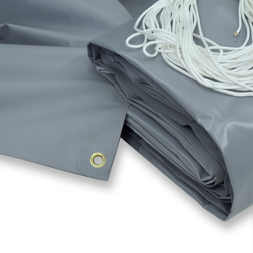 Lona Pvc Cubre Cobertor No Rafia Ojal Bronce Soga 8 X 4,40 M