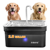 Sibays Fuente De Agua Para Perros Grandes, 355 Onzas/2.8 Gal