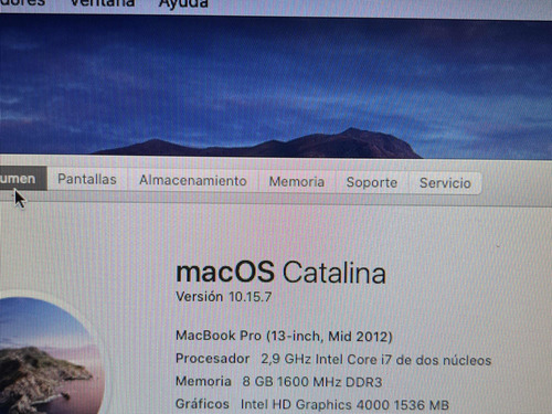 Mac Book Pro 13 Pulgadas I7 2.9 Ghz  8 Gb Disco 750 Gb