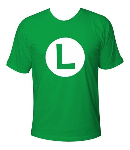 Camiseta Masculina Luigi Camisa Verde 100%  Algodão 