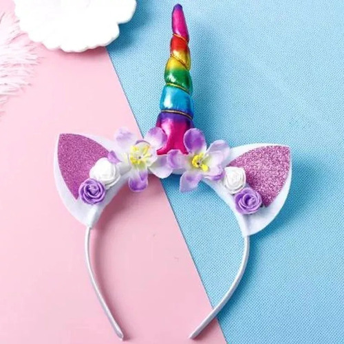 Cintillo Diadema Unicornio Para Niñas, Cumpleaños 