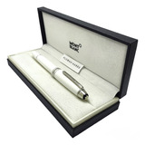 Pluma Rollerball Montblanc Legrand 149 Blanco Plata Mb