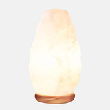 Lámpara De Cristal De Sal Blanca Resplandeciente Del Himalay
