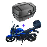 Soporte Moto Suzuki Gixxer 250 Y Caja Trasera 47 Lt 2 Cascos