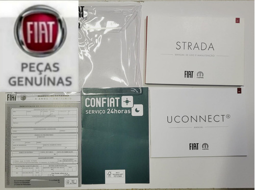 Manual Do Fiat Strada 2020/2021  Completo Original Novo