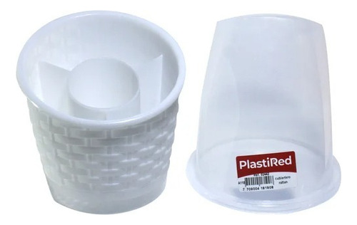 Cubiertero Plastico Con 4 Compartimientos Plastired