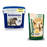 Kit Suplemento Vitamínico Aminomix Forte 2,5kg Organew 1kg