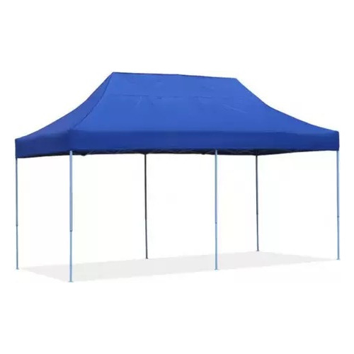 Toldo Plegable 3x6 Metro Reforzado Lona 600d Azul Filtro Uv 