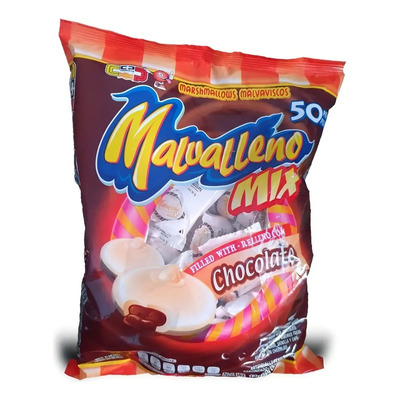Malvalleno Bombones Malvavisco Chocolate Relleno Cp Products 50 Piezas | MercadoLibre