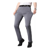 Pantalones Antiarrugas De Seda Fría Para Hombre