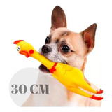 Brinquedo Pet Mordedor Frango Som Galinha 16cm Cachorro Full