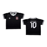 Camisa Infantil Torcida Baby Corinthians Estilo Bebê Oficial