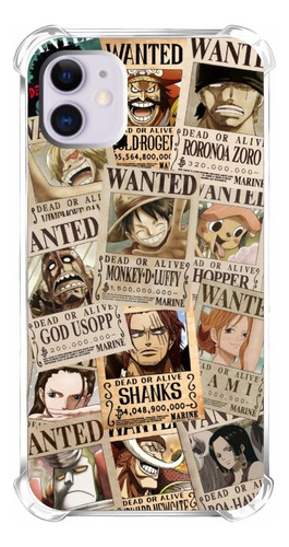 Capinha Anime One Piece Mangá Placas Wanted Série Luffy
