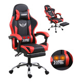 Silla De Escritorio Keep Hm50 Gamer Ergonómica  Roja Y Negra Con Masaje Lumbar