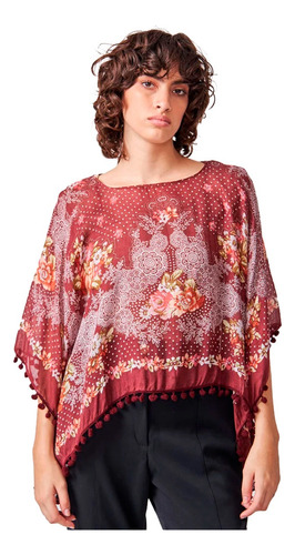 Blusa Dama Grande Importada Poncho Playa Spiga 31 #15044