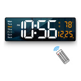 Reloj De Pared Digital Con Pantalla Grande, 16,2 Pulgadas, R