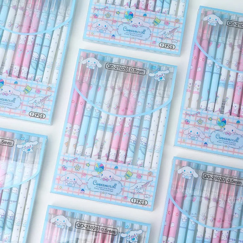 12 Bolígrafos De Gel Borrable Sanrio Cinnamoroll