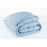 Edredom Casal Padrão Antialérgico 100%algodão 180 Fios Azul Cor Azul Desenho Do Tecido Liso