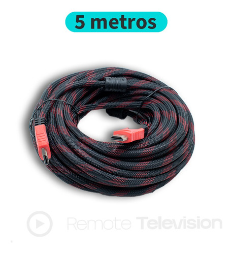 Cable Hdmi 5 Metros Full Hd Ps4 Ps3 Xbox 360 Laptop Tv Pc