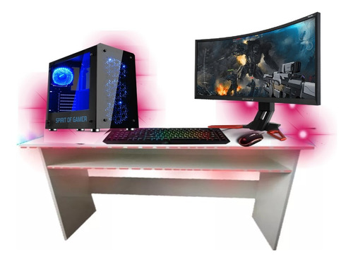 Escritorio  Gamer Blanco 120 Cm