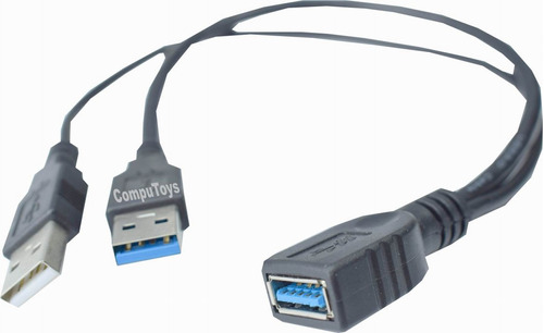 Zcdp09 Extension En Y Usb 3.0 Mas Auxiliar Poder Computoys