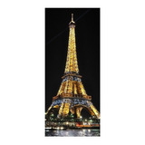 Adesivo Decoração De Porta Torre Eiffel Paris #09