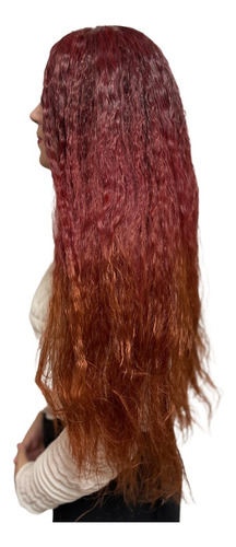 Peruca Cacheada Afro Fibra Orgânica Premium Lace Wig Longa