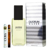 Quorum Silver Antonio Puig 100ml Original+perfume Cuba 35ml