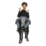 Disfraz De Fiesta De Halloween De Skull Back Man Pants Para