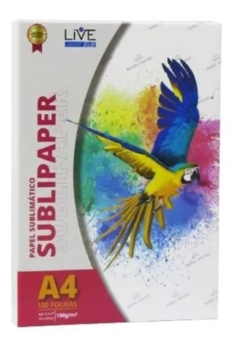 Papel Sublimático Live Sub Sublipaper A4 Melhor