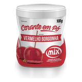 Corante Em Pó Vermelho Borgonha 100g - Mix Ingredientes