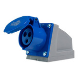 Tomada Industrial Sobrepor 2p+t 16a 6h Ip44 Azul Rohdina