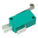 Micro Switch Con Palanca Y Rodillo 3 Pin, 16 Amp (5 Piezas)