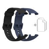 2 Pulseiras Silicone + 2 Películas Para Xiaomi Mi Band 7 Pro