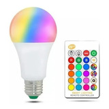 Ampolleta Led E27 Rgb 12w Control Remoto Colores Tiktok