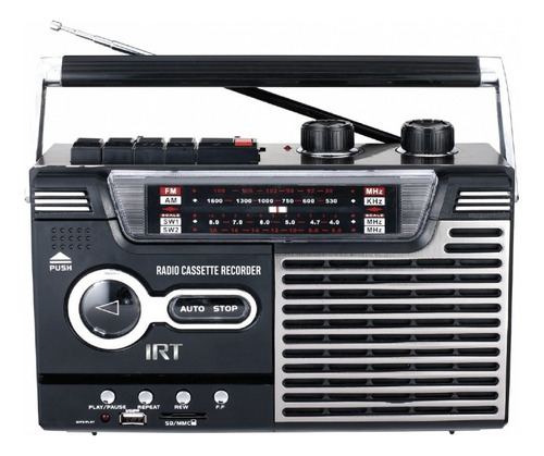Radio Cassette Irt Recargable Inalambrica Fm/usb/bt