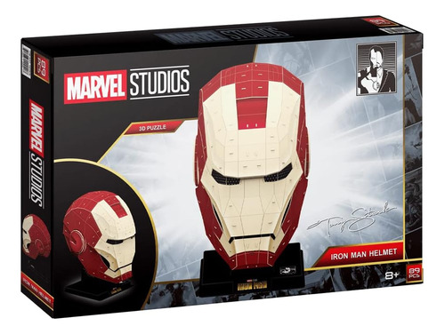 Rompecabezas 4d ' Marvel: Casco De Iron Man ' Kit De Modelo 