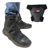 Botas Zapatos Impermeables Motociclismo Suela + Protector