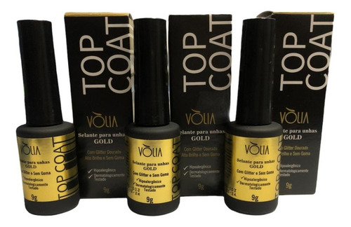 Kit 3 Top Coat Vòlia A Sua Escolha Volia