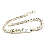 Pulsera De Plata 925 Con Grabado Personalizado Spotify