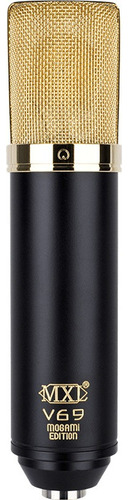 Micrófono Condensador Valvulado Mxl V69 Mogami Edition Negro